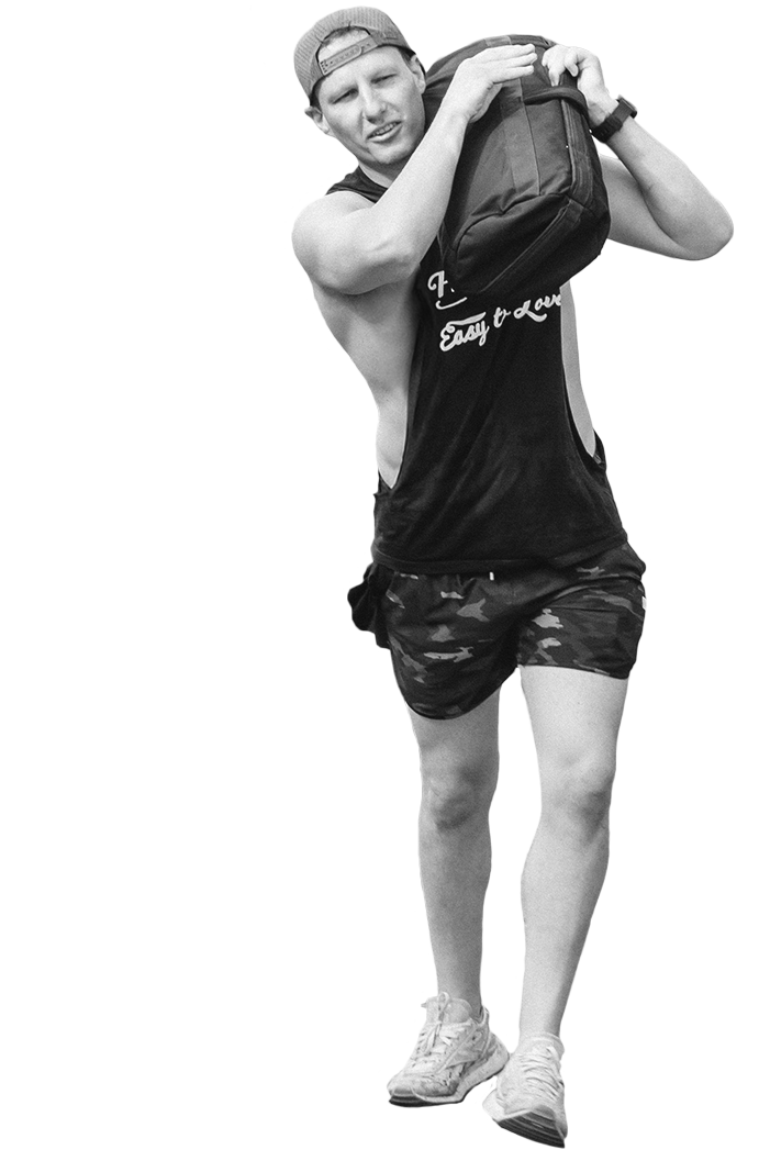 Man carrying weight